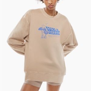 EUC Aritizia Tna Cozy Fleece Boyfriend Sweatshirt - XS